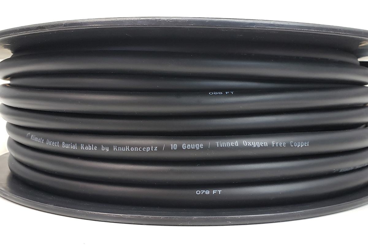Klimate Direct Burial Outdoor Tinned Copper Speaker Wire 12 Gauge 100