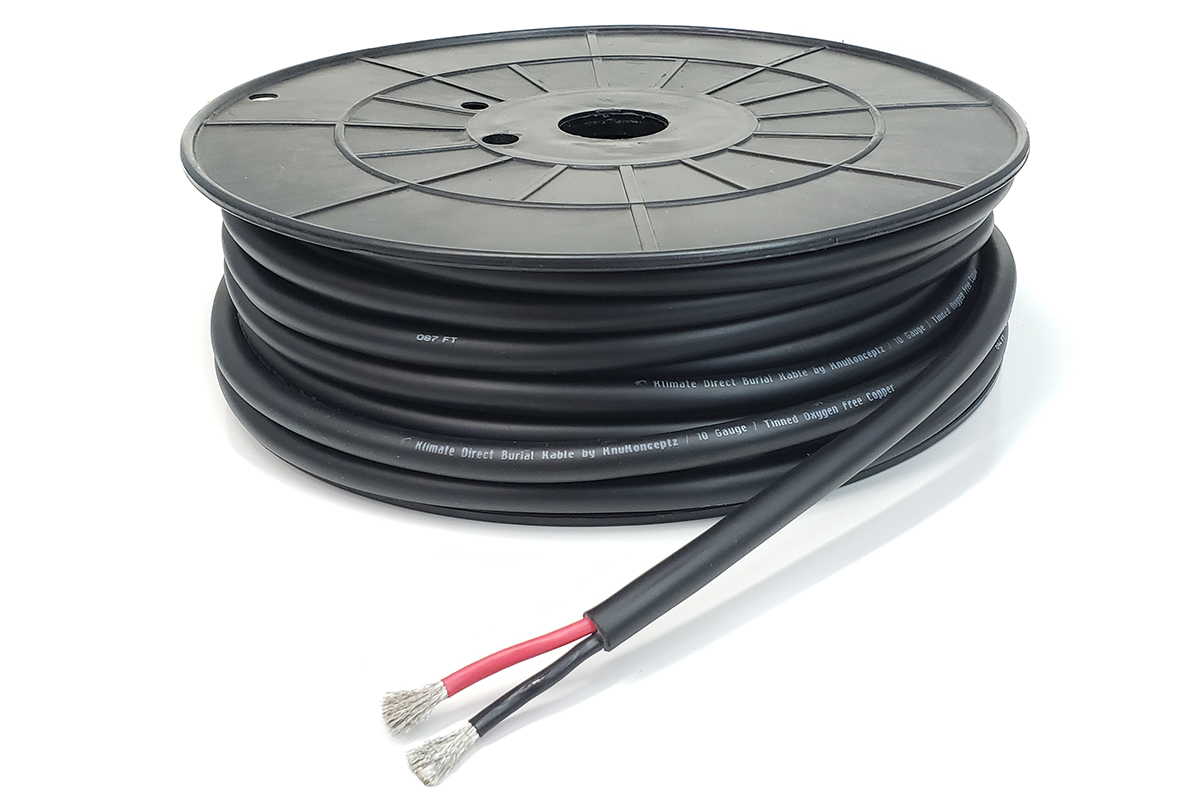 Klimate Direct Burial Outdoor Tinned Copper Speaker Wire 12 Gauge 250