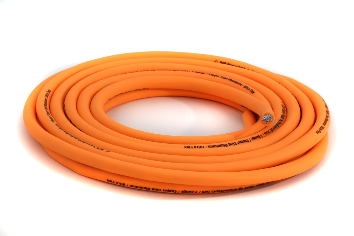 Kca Kandy Kable 0 Gauge Neon Orange Power Ground Wire Kca Kandy Kable 0 Gauge Neon Orange Power Ground Wire
