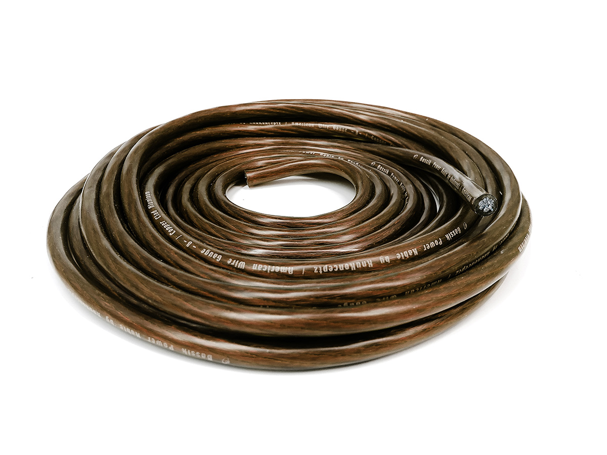 Bassik 8 Gauge Power Battery Cable / Ground Wire Black Merchandise