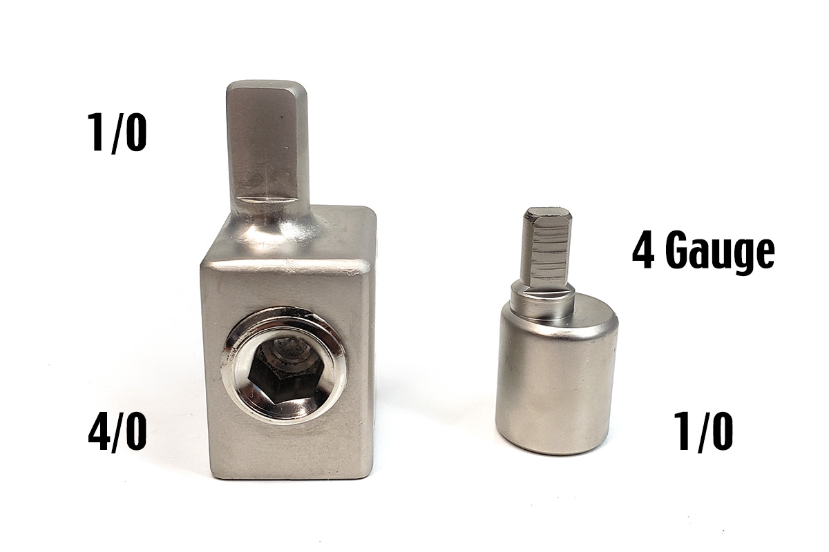 KnuKonceptz Offset Power/Ground Input Wire Gauge Reducer, 42 OFF