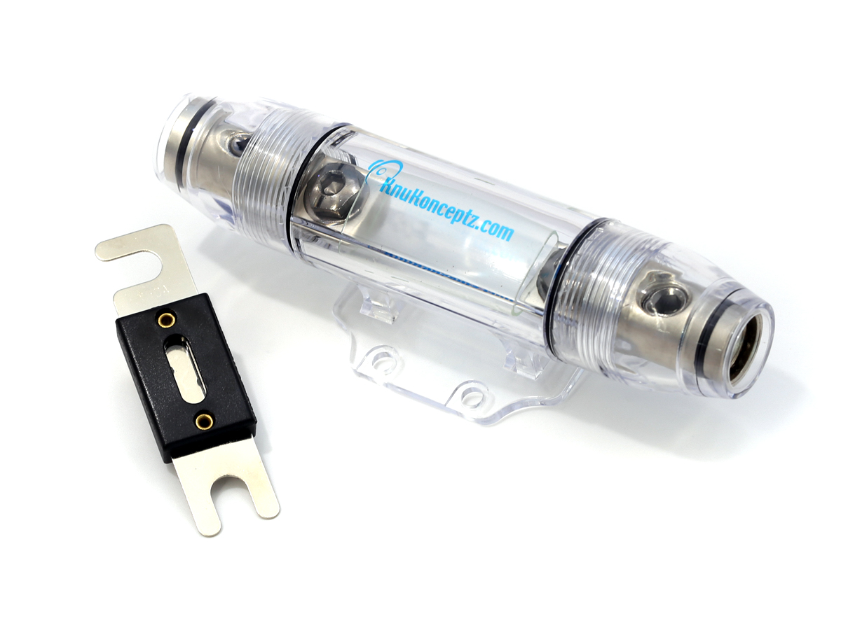Details About Knukonceptz Inline Waterproof Anl Fuse Holder W Fuse 1 0 Gauge