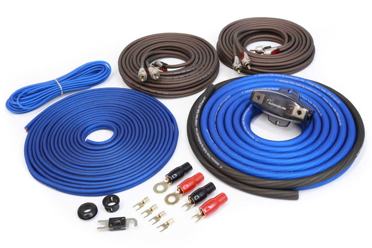 Kit De Cable Para Potencia Subwoofer 4 Gauge HEATPKIT4