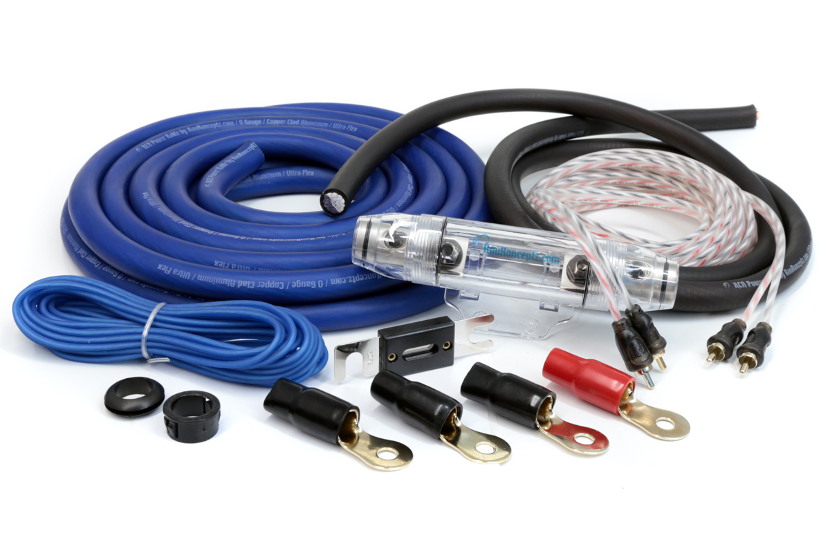 Details About Knukonceptz Kca True 1 0 Gauge Power Amp Wiring Install Kit W 250a Anl Fuse