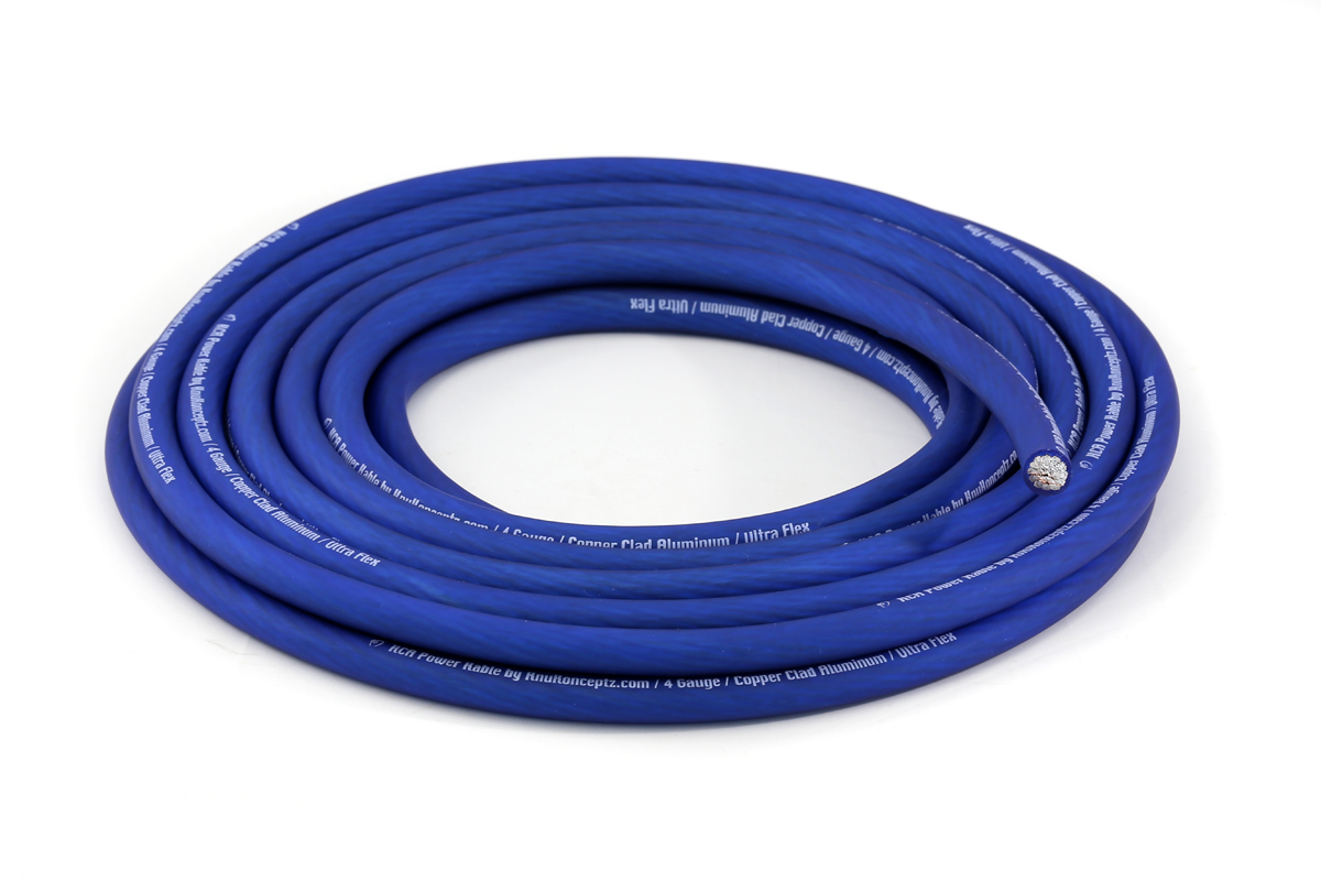 KCA Kable 4 Gauge Ultra Flex Blue CCA Power / Ground Cable Merchandise