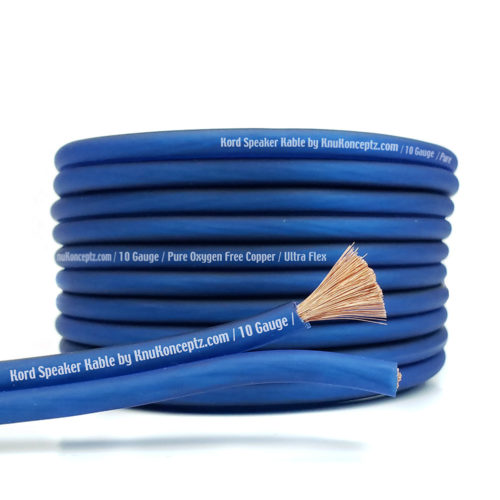 Kord Ultra Flex Oxygen Free Copper 10 Gauge Blue OFC Speaker Wire